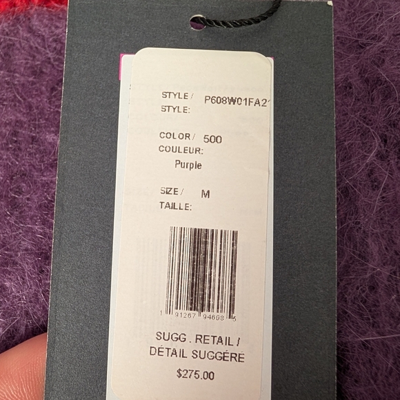 Marc Jacobs Heaven Purple and Red Unisex Sweater - Picture 6 of 7